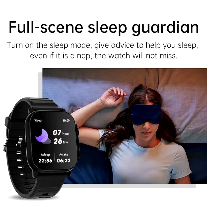 LAXASFIT T900Ultra Smartwatch Bluetooth Talk Smartwatch Message Alert Heart Rate Monitor Sports Watch for Android IOS Men Women
