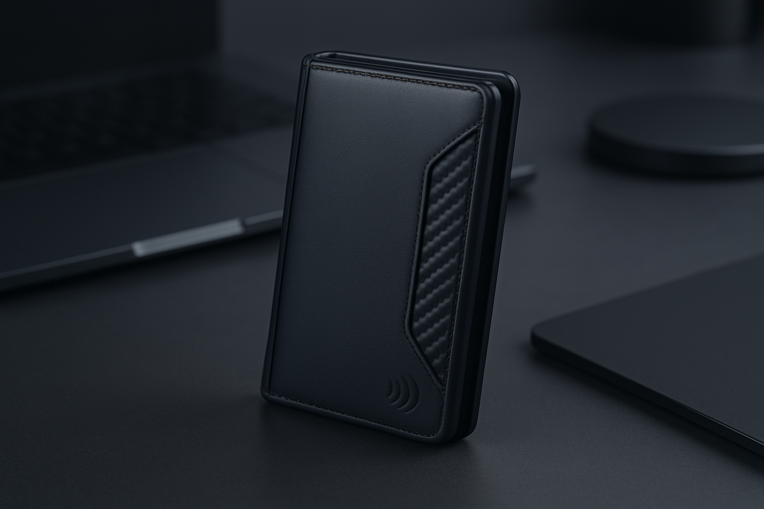 Our smart wallets feature RFID shielding and minimalist aesthetics, perfect for the modern man.