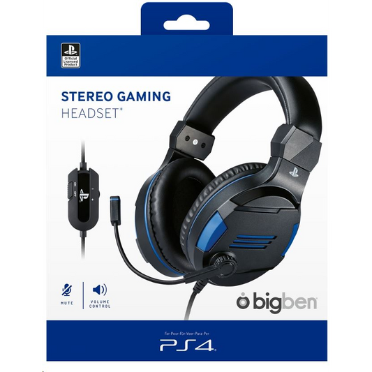 BIGBEN Official PS4/PS5 Gaming Headset - Black